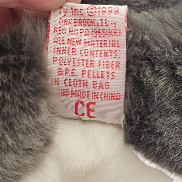 VTG 2000s TY Beanie Baby Plush Toy Soft Dog Husky Nanook Original Buddy 11" - Picture 8 of 12